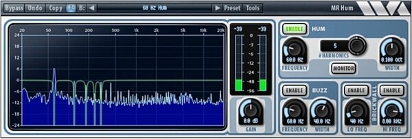 Wave Arts MR Hum Audio Plug-in Software, Digital Download, view