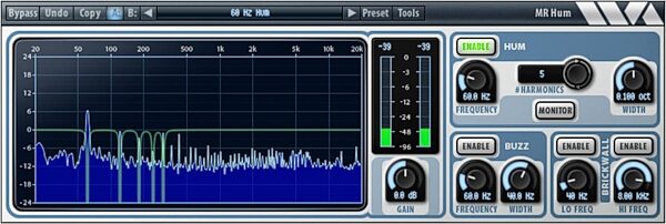 Wave Arts MR Hum Audio Plug-in Software, Digital Download, Action Position Back