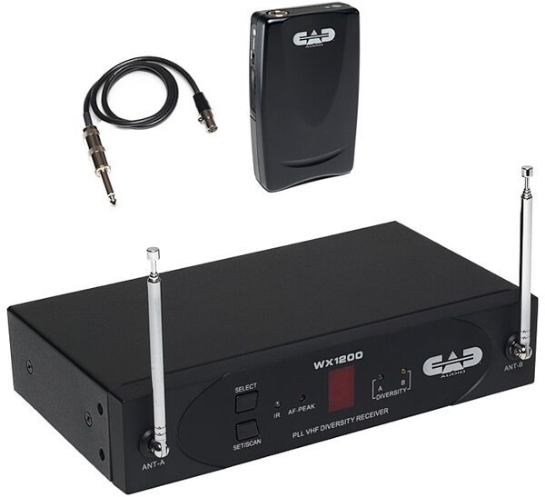 CAD StagePass WX1210GTR VHF Wireless Bodypack Guitar System, Main