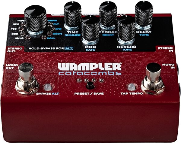 Wampler Catacombs Reverb and Delay Pedal, New, Main