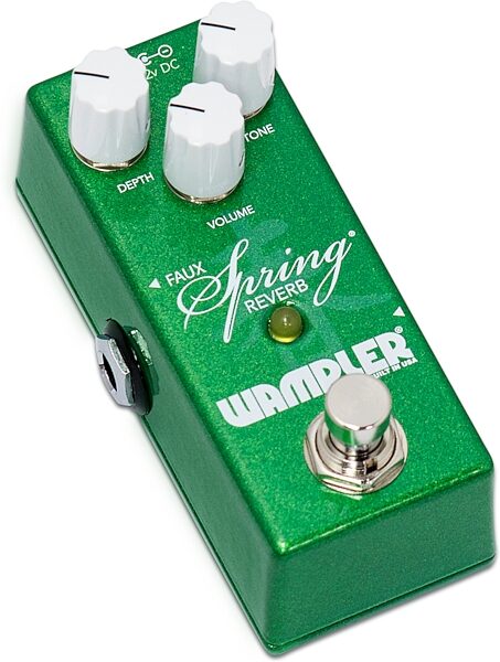 Wampler Mini Faux Spring Reverb Pedal, New, Angled Front