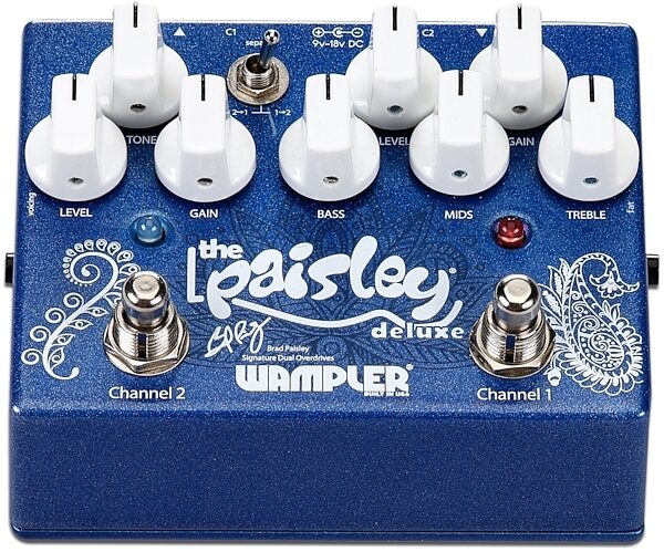 Wampler Paisley Drive Deluxe Dual Overdrive Pedal, New, ve