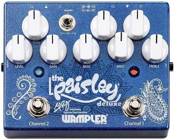 Wampler Paisley Drive Deluxe Dual Overdrive Pedal, New, Main