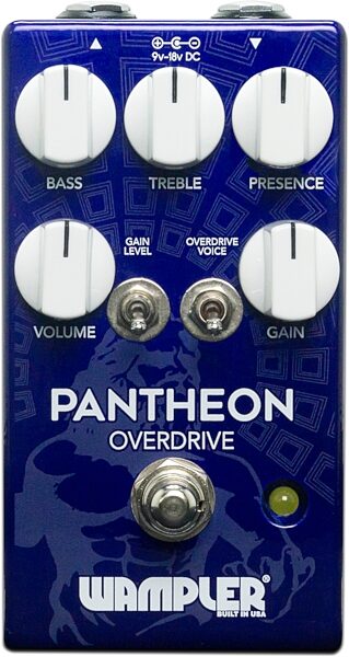 Wampler Pantheon Overdrive Pedal, New, Action Position Back