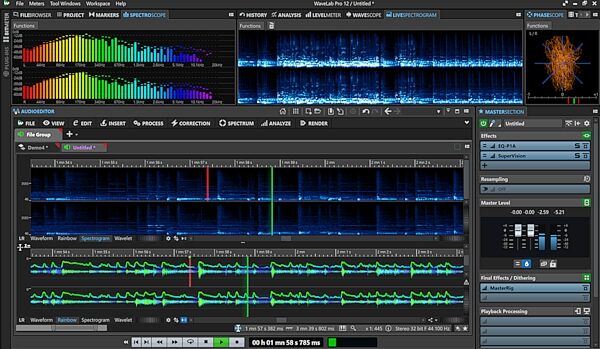 Steinberg WaveLab Pro 12 Mastering Software, Digital Download, Action Position Back