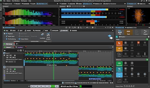 Steinberg WaveLab Pro 12 Mastering Software, Digital Download, Action Position Back