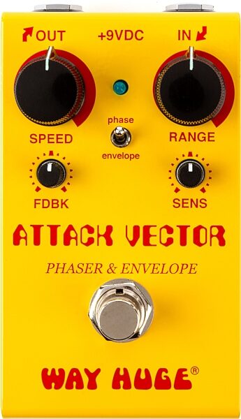 Way Huge Smalls Attack Vector Phaser and Envelope Pedal, New, Action Position Back