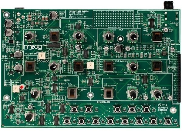 Moog Werkstatt-01 Analog Synthesizer Kit, Circuitry