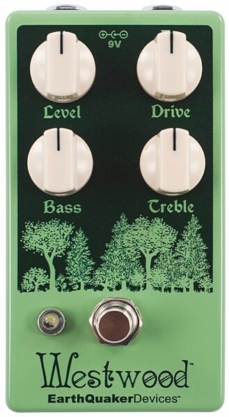 EarthQuaker Devices Westwood Translucent Overdrive Pedal, Green, Main