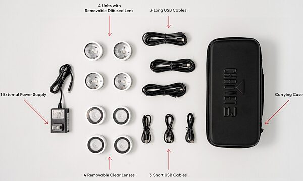 Chauvet DJ CoDot ILS Mini LED Lights, 4-Pack, Detail