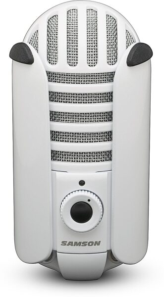 Samson Meteor USB Studio Condenser Microphone, White, Effect Front