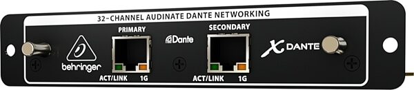 Behringer X-DANTE High-Performance 32-Channel Audinate Dante Expansion Card for X32, Angle