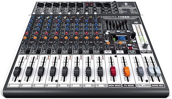 Behringer XENYX X1222USB 16-Channel Mixer with USB, Front