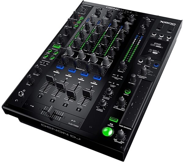 Denon DJ X1800 Prime Professional DJ Mixer, Angle