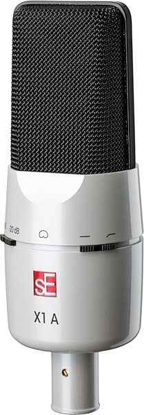 sE Electronics X1 A Large-Diaphragm Condenser Microphone, White, Angled Side