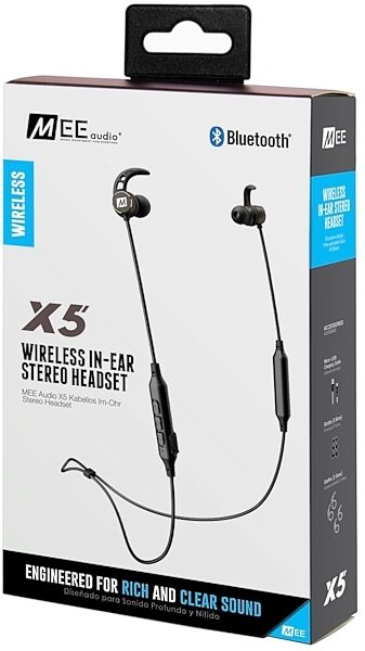 MEE Audio X5 Wireless In-Ear Headphones, ve