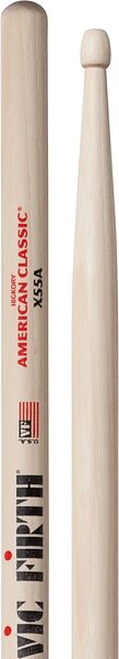 Vic Firth American Classic Extreme 5A Drumsticks, X55A, Wood-Tip, Action Position Back