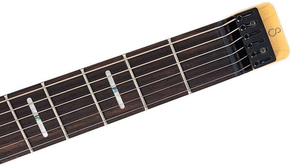 Sire Larry Carlton X6 Headless Electric Guitar (with Gig Bag), Black Satin, Action Position Back