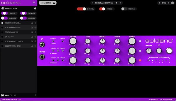 Soldano X88-IR 3-Channel All-Tube Stereo Rackmount Preamp, New, Action Position Back