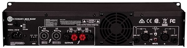 Crown XLS1502 DriveCore 2 Power Amplifier (1550 Watts), New, Back