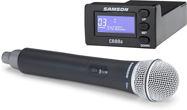 Samson Expedition XP312w Rechargeable Portable PA System, Band D (542-566 MHz), Action Position Front