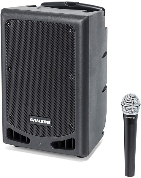 Samson Expedition XP108w Rechargeable Portable PA System with Handheld Wireless Microphone, With Microphone