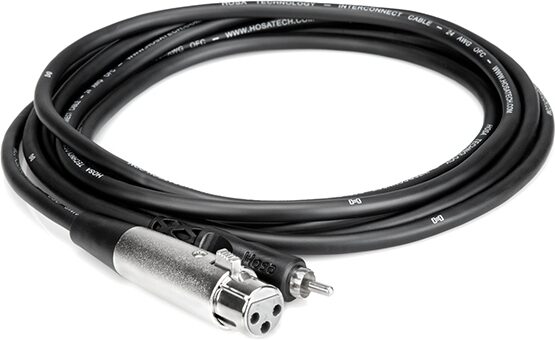 Hosa Unbalanced Interconnect Cable, XLR-3F to RCA, 3 foot, XRF-103, Detail Side