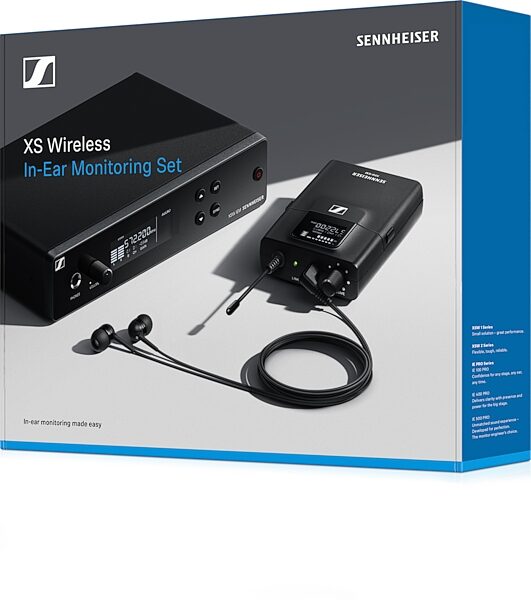 Sennheiser XSW IEM SET Wireless In-Ear Monitor System, Band A (476 - 500 MHz), Action Position Back