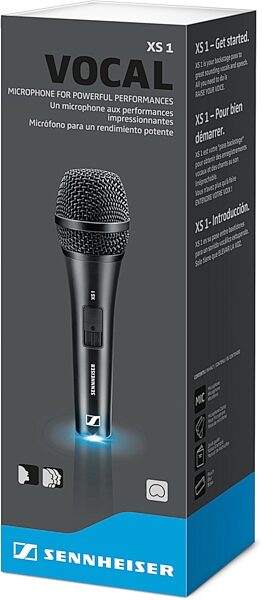 Sennheiser XS-1 Dynamic Cardioid Vocal Microphone, New, Action Position Back