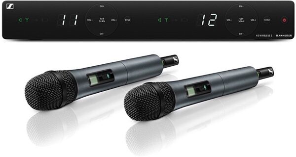Sennheiser XSW 1-825 Dual Vocal Wireless Microphone System, Band A (548-572 MHz), Main