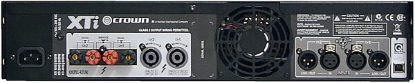 Crown XTi 1000 Power Amplifier (1400 Watts), Rear