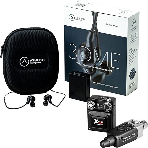 Xvive U4 Digital Wireless IEM System with ASI 3DME Earphones Bundle, New, pack