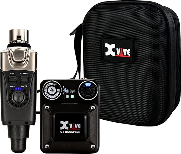 Xvive U4 Digital Wireless In-Ear Monitor System, With Case, pack