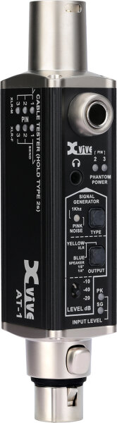 Xvive AT-1 Portable Audio Tester, Action Position Back