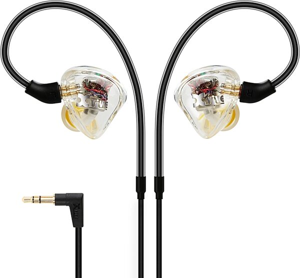 Xvive T9 Dual Balanced Armature In-Ear Monitor Earphones, New, Action Position Back