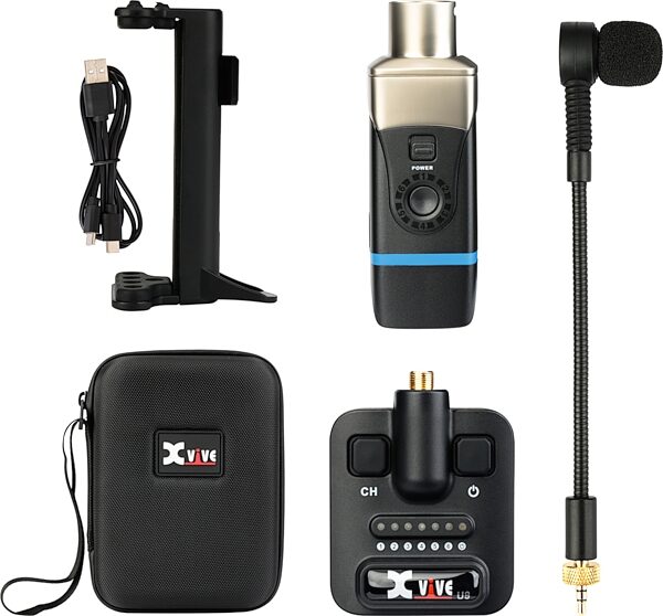 Xvive U8 Wireless Microphone System for Acoustic Guitar, New, Action Position Back