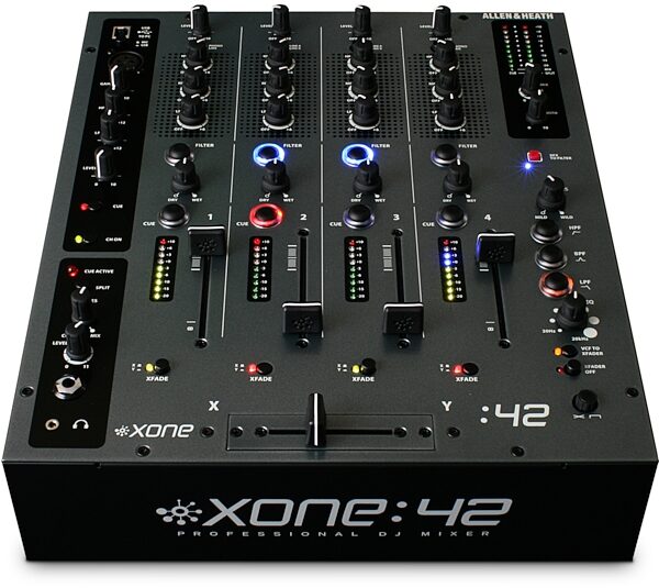 Allen and Heath Xone 42 USB DJ Mixer (4-Channel), Front