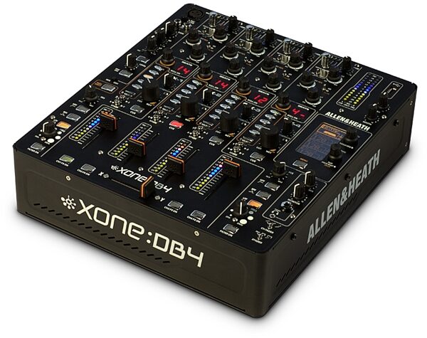 Allen and Heath Xone DB4 Digital DJ Mixer with FX (4-Channel), Angle