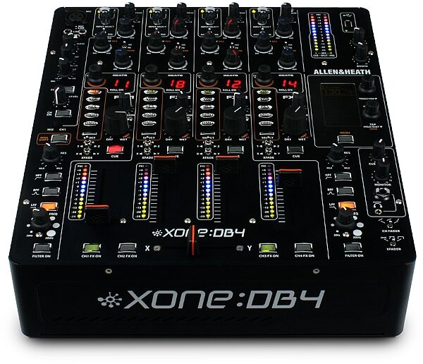 Allen and Heath Xone DB4 Digital DJ Mixer with FX (4-Channel), Front