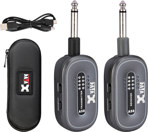 Xvive A58 Digital 5.8 GHz Wireless Guitar System, New, Action Position Back