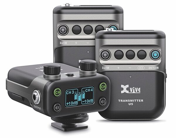 Xvive U5T2 Dual-Channel Digital Wireless Lavalier Camera Microphone System, Main