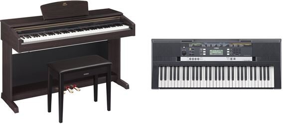 Yamaha Arius YDP-181 88-Key Graded Hammer Piano with Bench, With Free PSR-E243 Keyboard