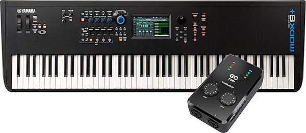 Yamaha MODX8 Plus Keyboard Synthesizer, 88-Key, With TC Audio Interface, pack