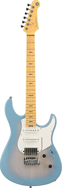 Yamaha Pacifica Professional PACP12M Electric Guitar, Maple Fretboard (with Case), Beach Blue Burst, Action Position Back