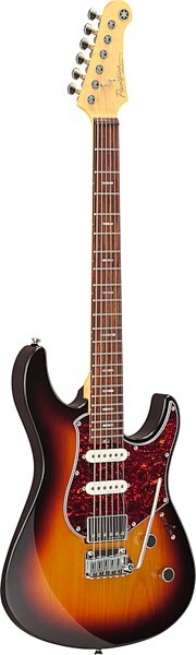 Yamaha Pacifica Professional PACP12 Electric Guitar, Rosewood Fretboard (with Case), Desert Burst, Action Position Back