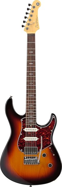 Yamaha Pacifica Professional PACP12 Electric Guitar, Rosewood Fretboard (with Case), Desert Burst, Action Position Back