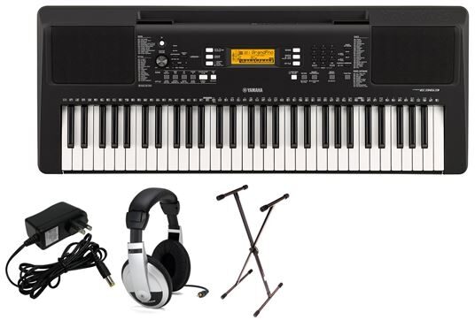 Yamaha PSR-E363 Portable Keyboard, Premium Pack with SXKS Stand