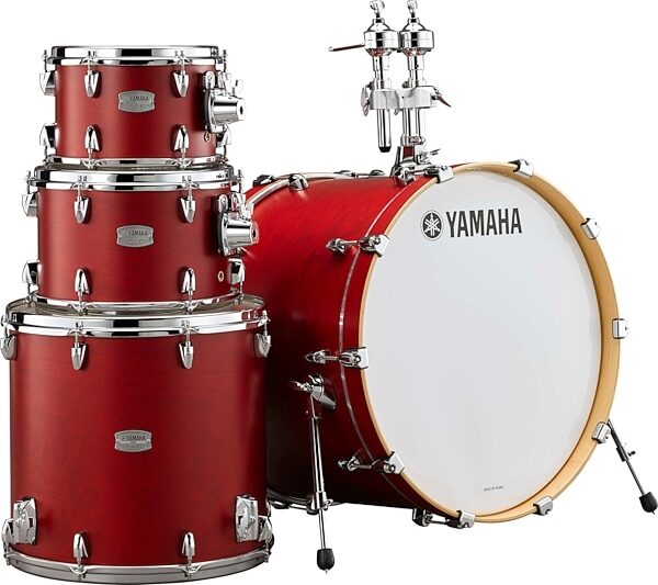 Yamaha TMP2F4 Tour Custom Maple Drum Shell Kit, 4-Piece, Apple Satin, Action Position Back