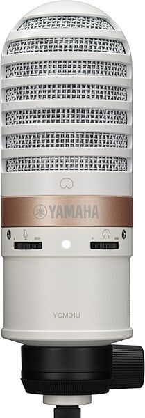 Yamaha YCM01U USB Condenser Microphone, White, Action Position Back