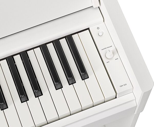 Yamaha Arius YDP-S55 Digital Piano, White Walnut, Action Position Back